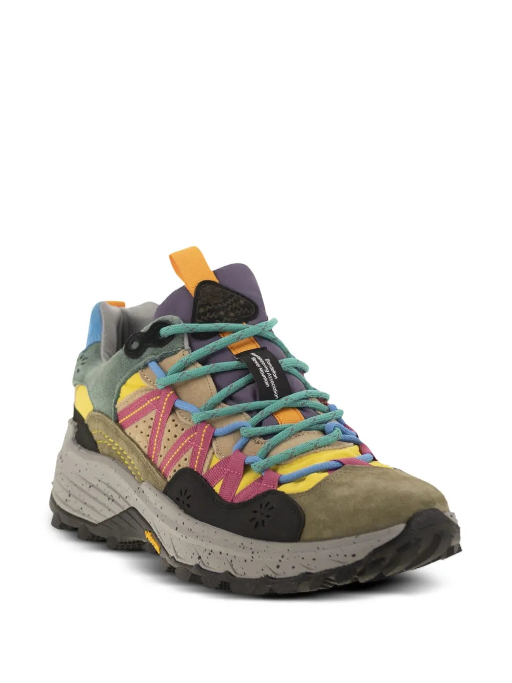 Flower Mountain Suede Technical Fabric Iwano Sneakers