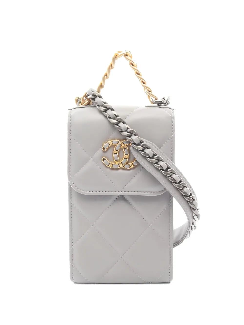 Pre-OwnedCHANEL Pre-Owned2021-2022 Chanel 19 phone-holder shoulder bag