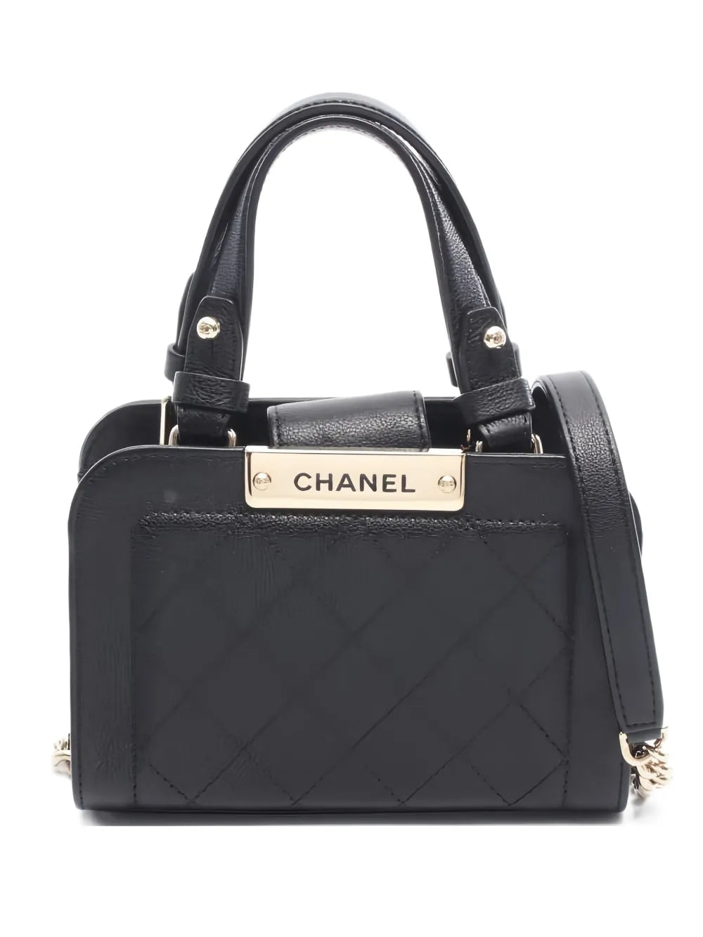 Pre-OwnedCHANEL Pre-Owned2016-2017 Diamond-quilted mini tote bag