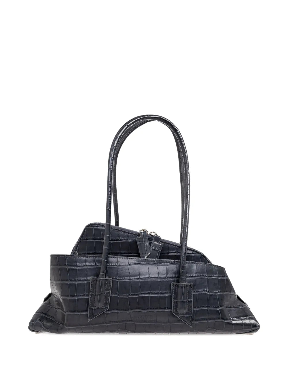 New SeasonThe Atticosmall La Passeggiata croc-embossed zip tote bag