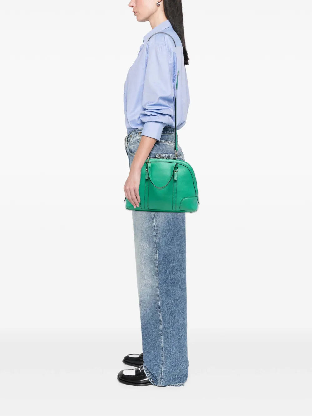 Pre-OwnedGucci Pre-Owned2016-2025 Small Leather Nice Dome satchel