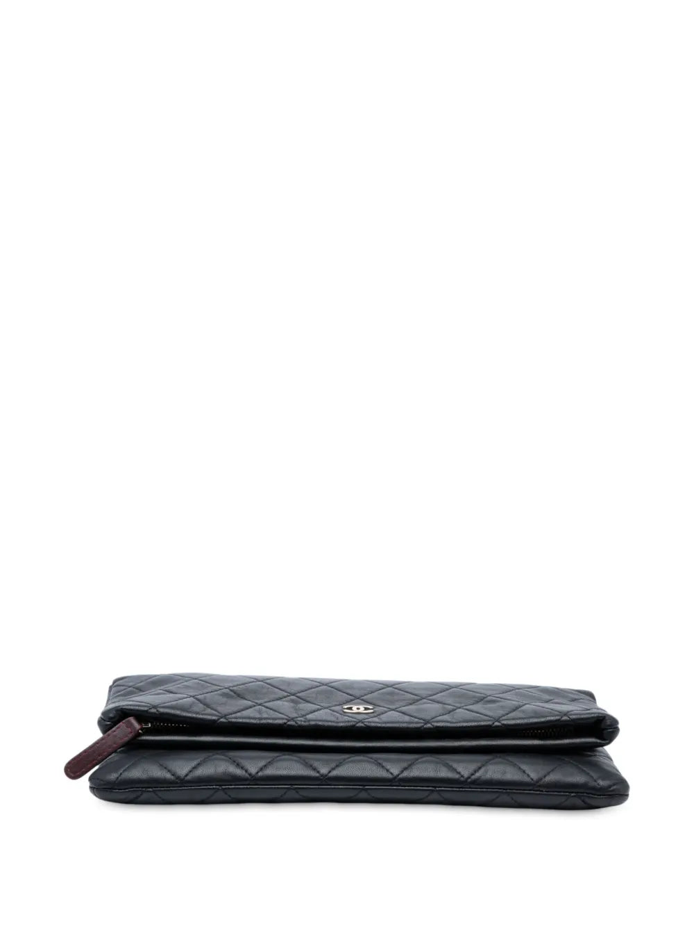 Pre-OwnedCHANEL Pre-Owned2014-2015 Quilted Lambskin CC Beauty Foldover clutch bag
