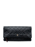 Pre-OwnedCHANEL Pre-Owned2014-2015 Quilted Lambskin CC Beauty Foldover clutch bag