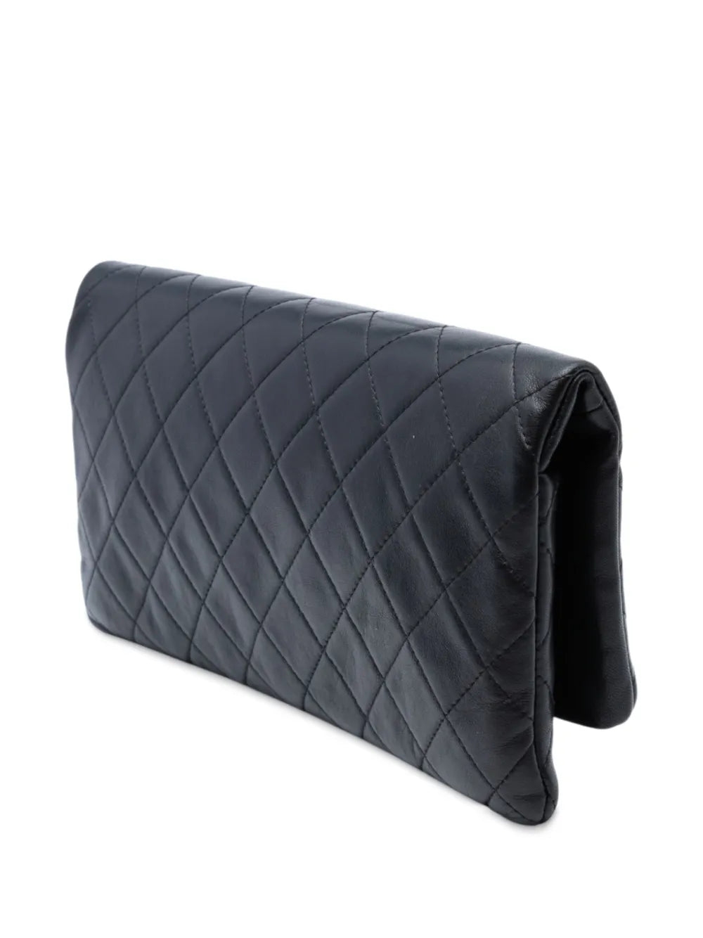 Pre-OwnedCHANEL Pre-Owned2014-2015 Quilted Lambskin CC Beauty Foldover clutch bag