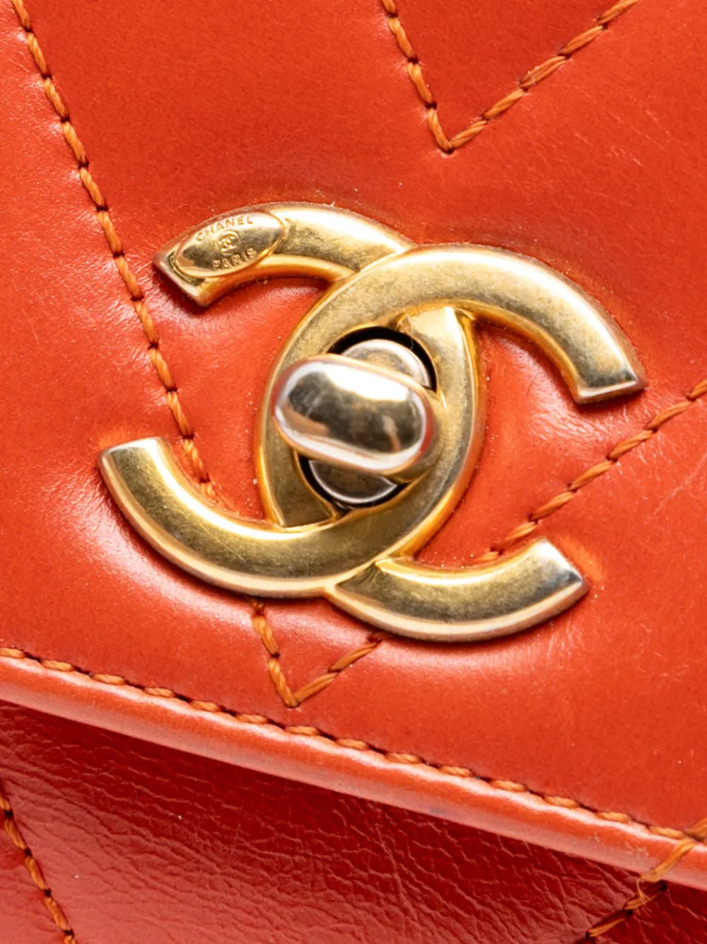 Pre-OwnedCHANEL Pre-Owned2017-2018 Mini Chevron Lambskin Coco Top Handle Bag satchel
