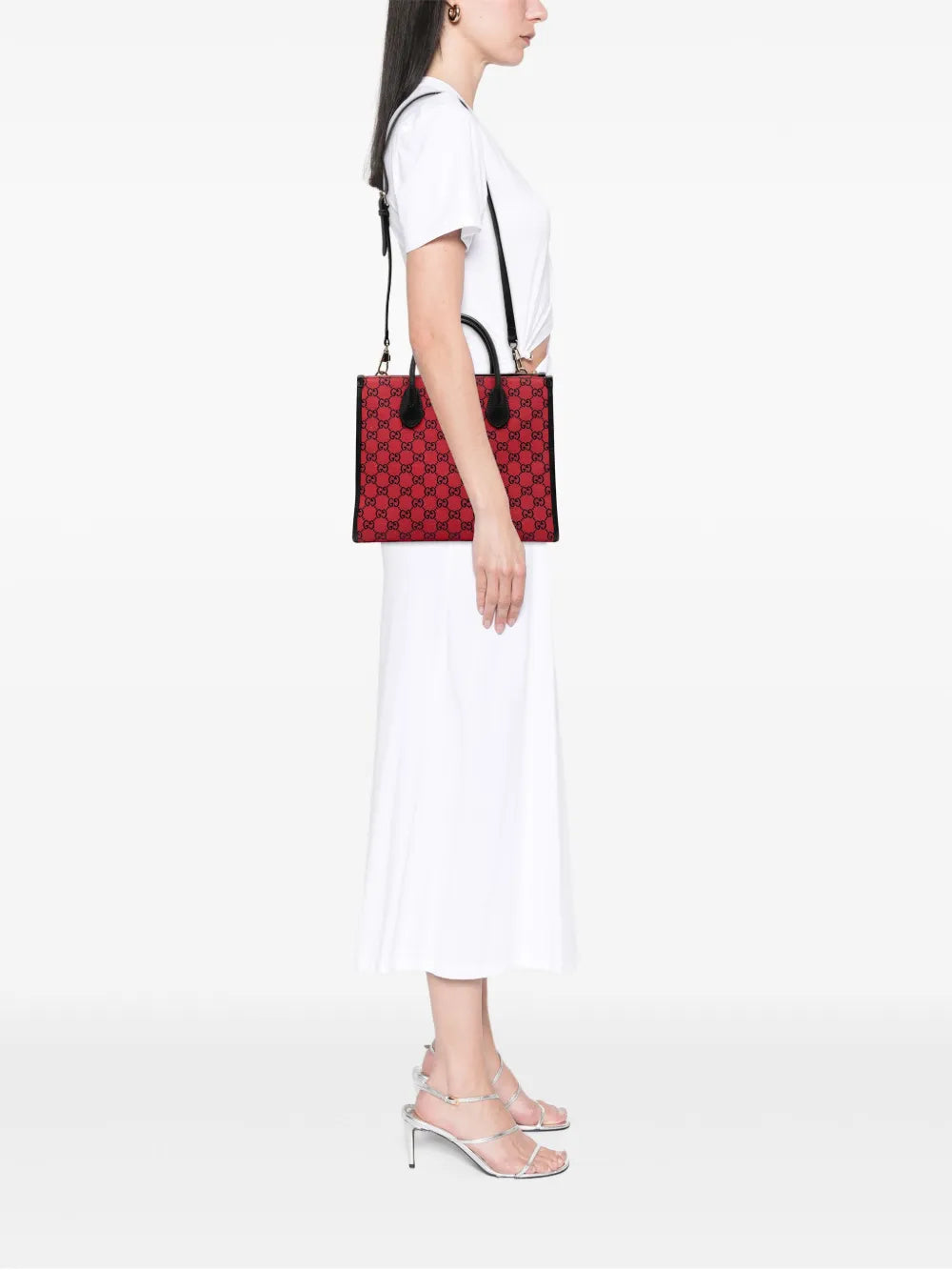 Pre-OwnedGucci Pre-Owned2016-2025 Small GG Canvas Interlocking G Tote satchel