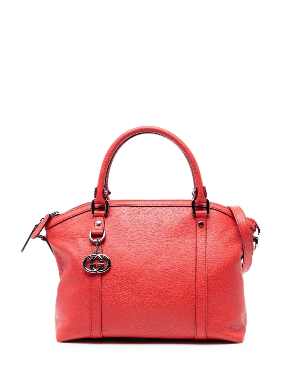 Pre-OwnedGucci Pre-Owned2016-2025 Leather GG Charm Dome satchel