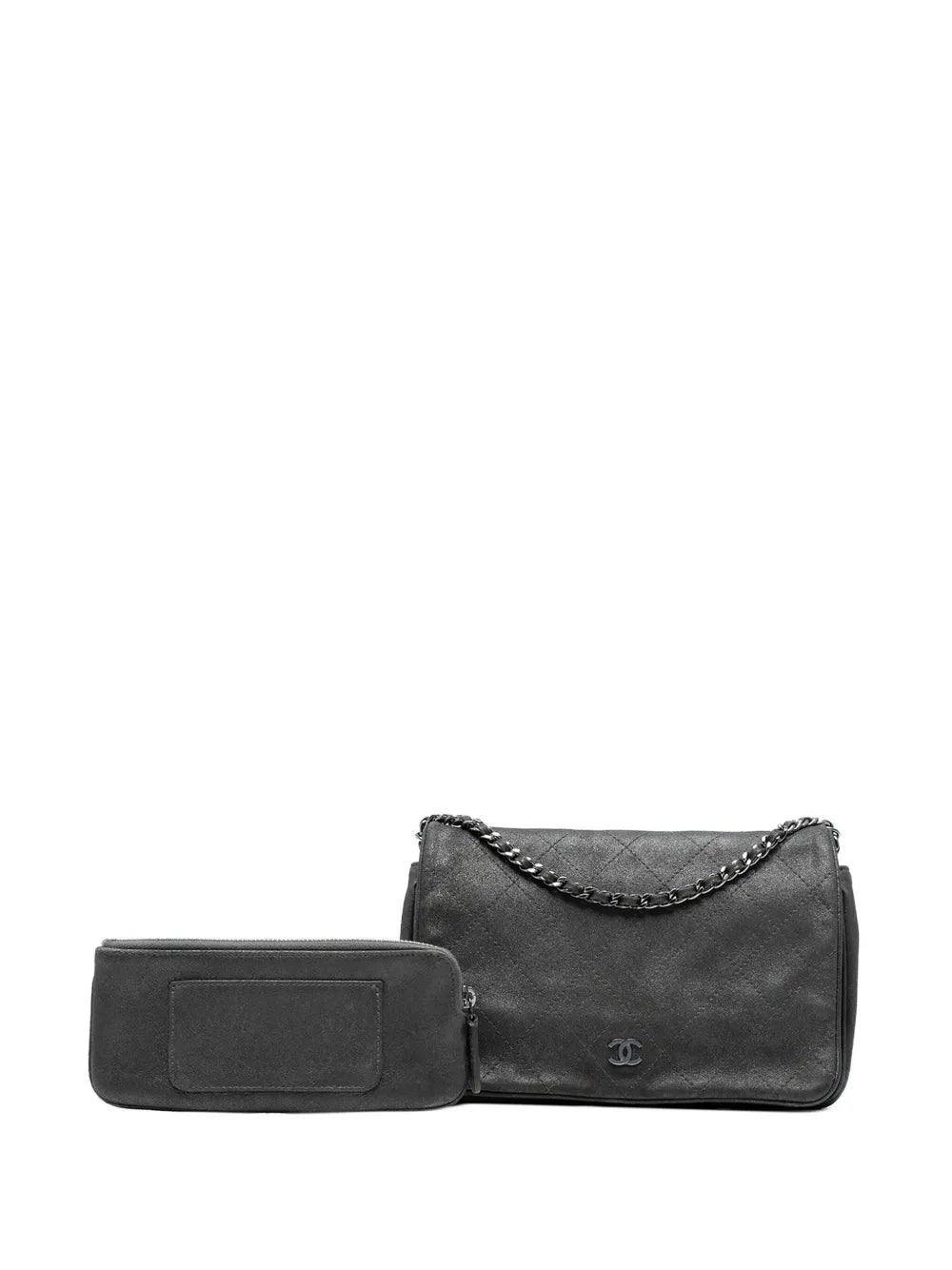 Pre-OwnedCHANEL Pre-Owned2013-2014 CC Quilted Iridescent Calfskin Single Flap crossbody bag