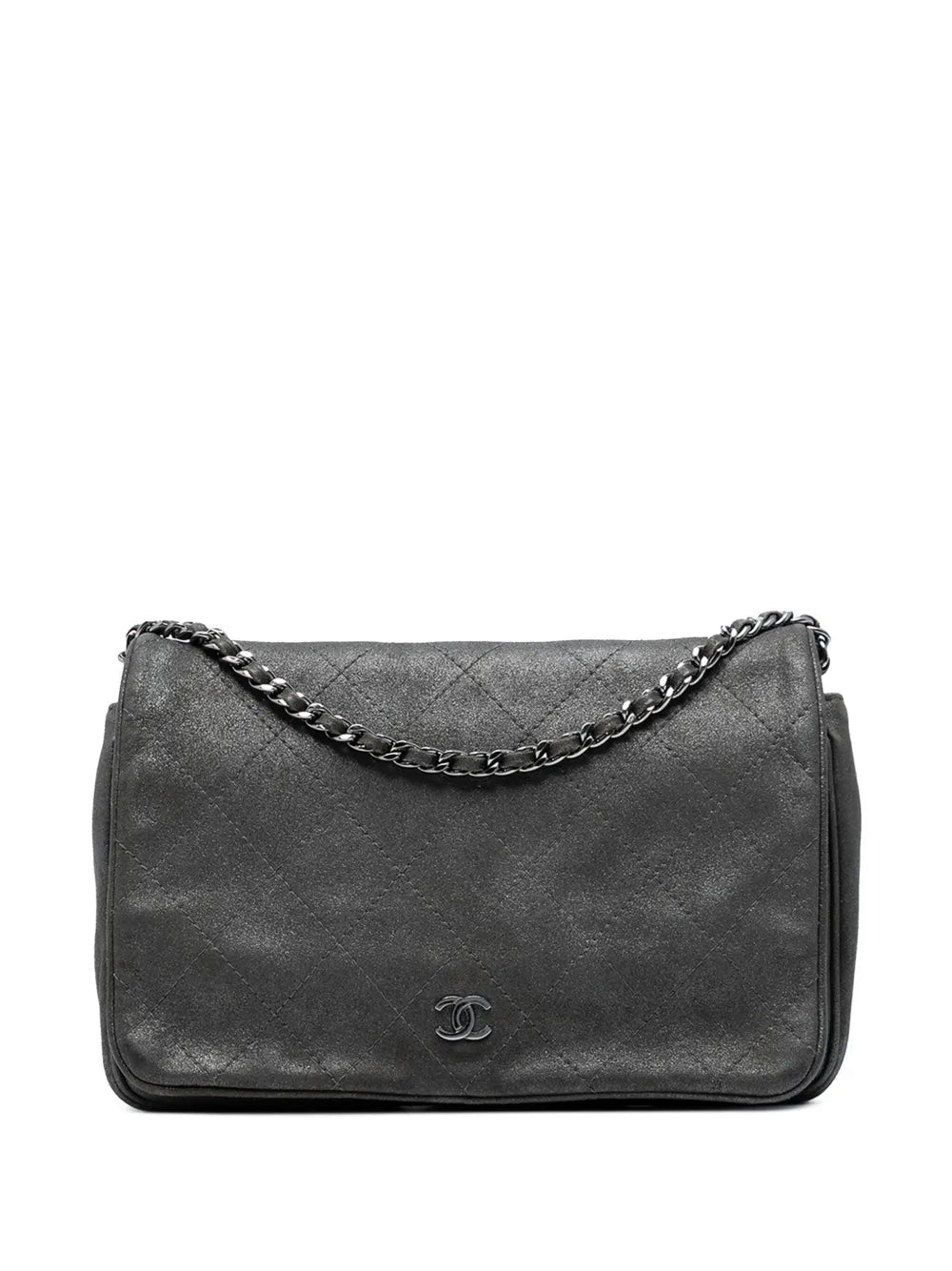 Pre-OwnedCHANEL Pre-Owned2013-2014 CC Quilted Iridescent Calfskin Single Flap crossbody bag