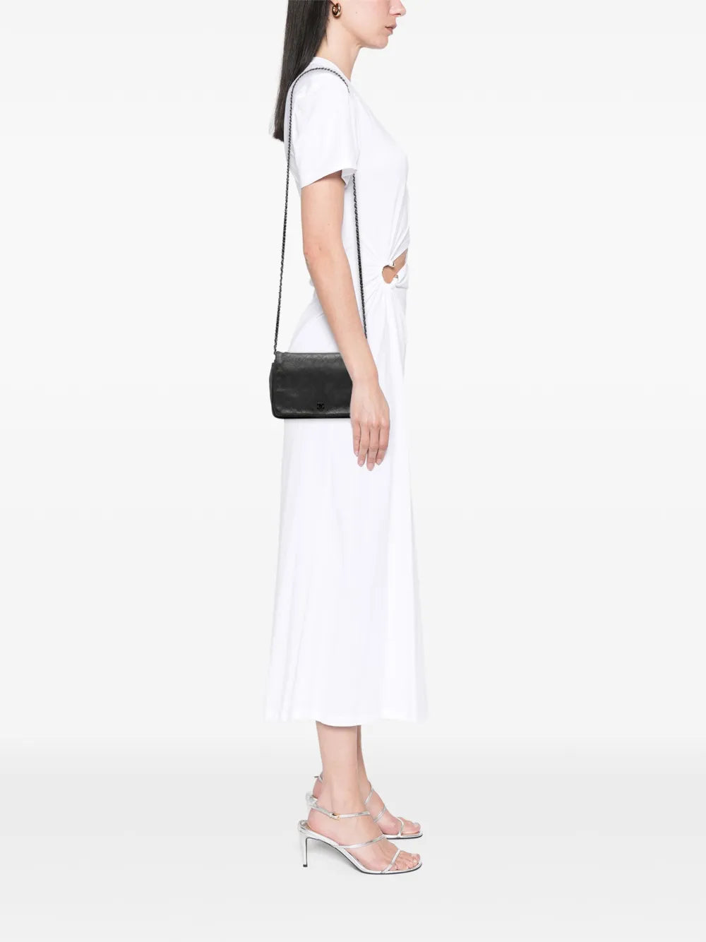 Pre-OwnedCHANEL Pre-Owned2013-2014 CC Quilted Iridescent Calfskin Single Flap crossbody bag