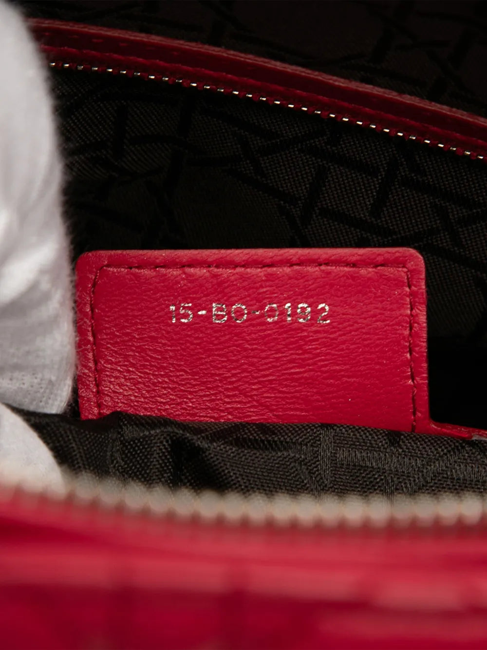 Pre-OwnedChristian Dior Pre-Owned2012 Large Lambskin Cannage Lady Dior satchel