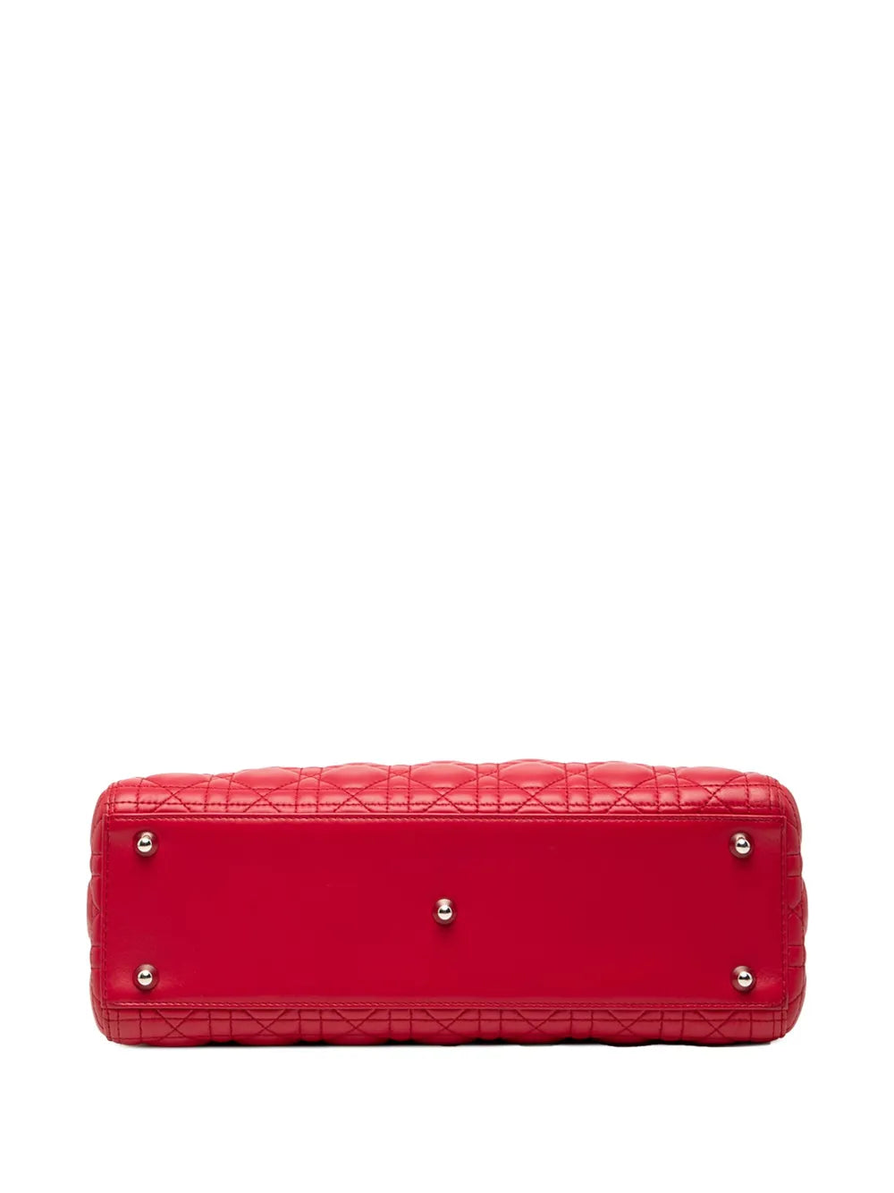 Pre-OwnedChristian Dior Pre-Owned2012 Large Lambskin Cannage Lady Dior satchel