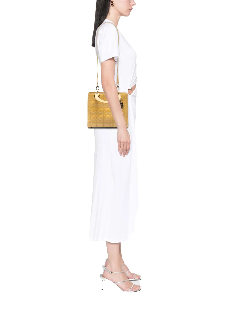 Pre-OwnedChristian Dior Pre-Owned2013 Medium Patent Cannage Lady Dior satchel