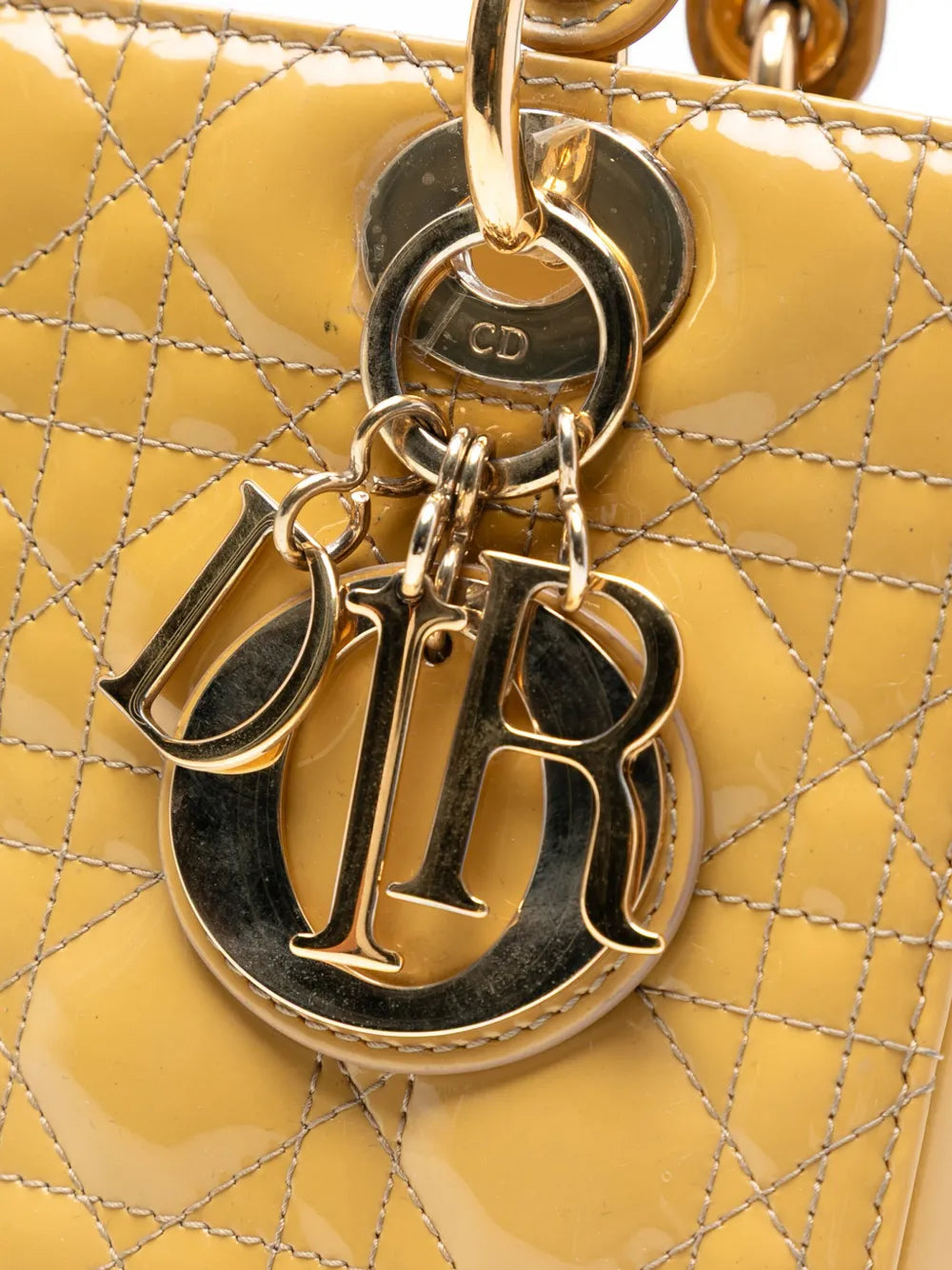 Pre-OwnedChristian Dior Pre-Owned2013 Medium Patent Cannage Lady Dior satchel