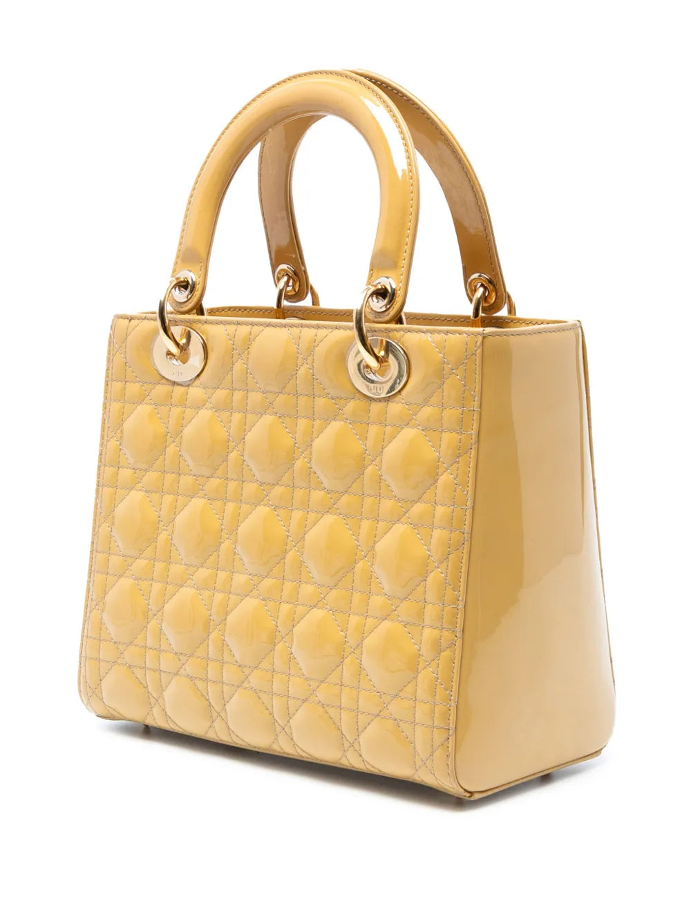 Pre-OwnedChristian Dior Pre-Owned2013 Medium Patent Cannage Lady Dior satchel