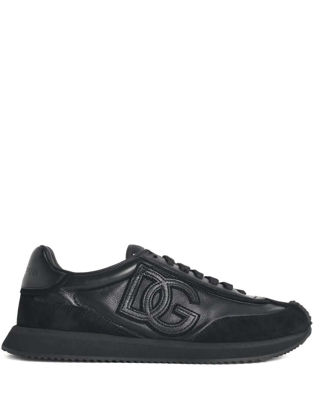 Dolce & Gabbana Suede Inserts Embossed Logo Sneakers