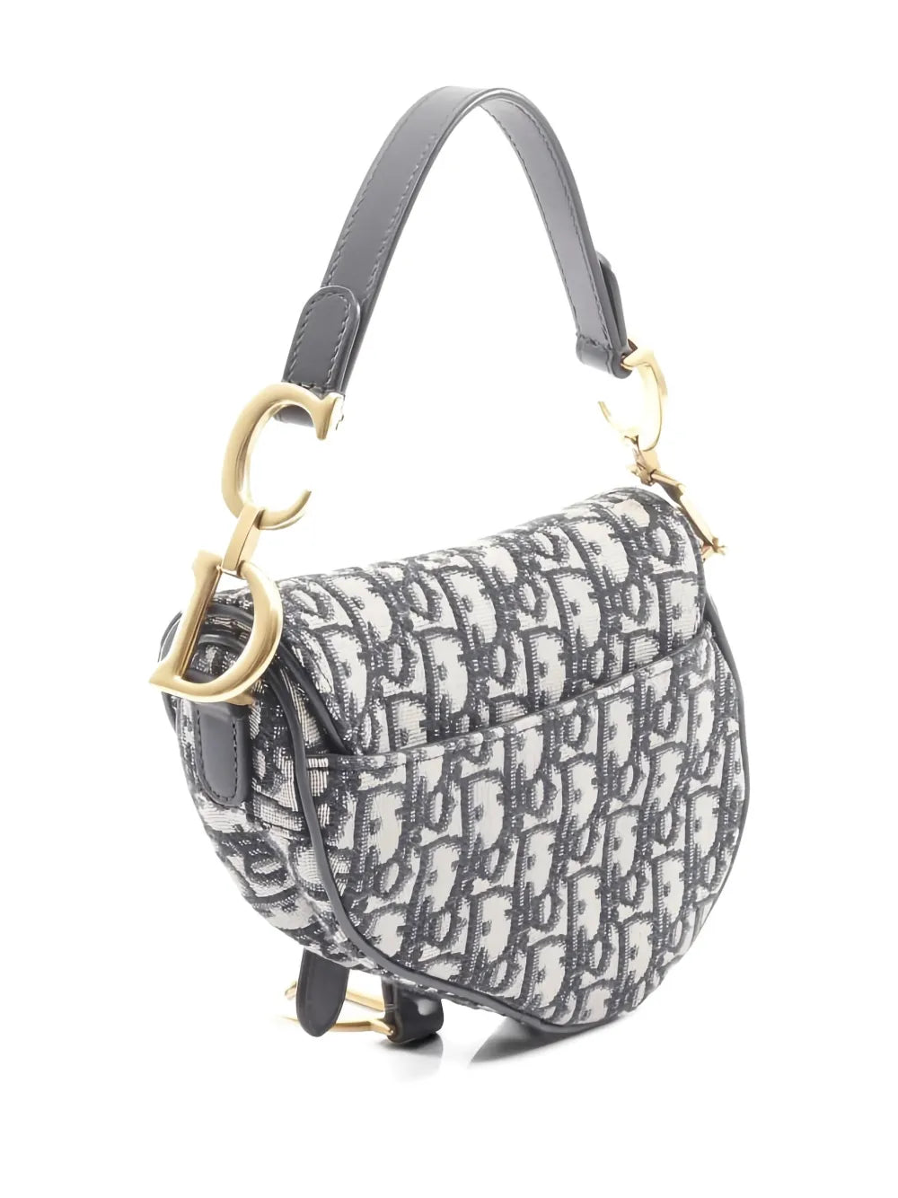 Pre-OwnedChristian Dior Pre-Owned2010s mini Saddle jacquard shoulder bag