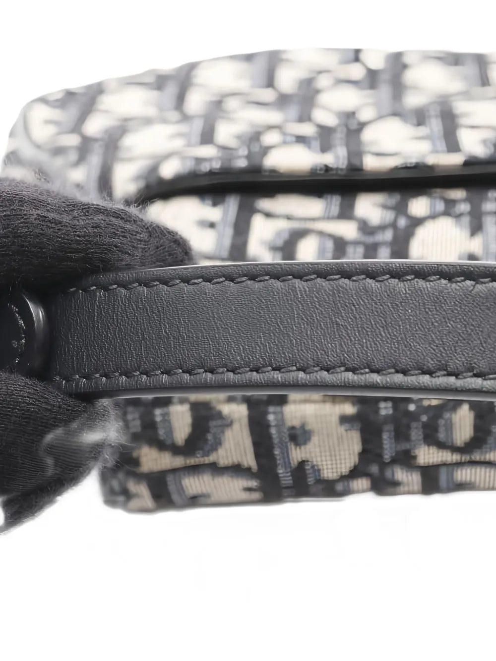 Pre-OwnedChristian Dior Pre-Owned2010s mini Saddle jacquard shoulder bag