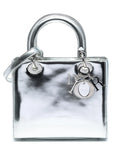 Pre-OwnedChristian Dior Pre-Owned2013 Medium Metallic Patent Lady Dior satchel