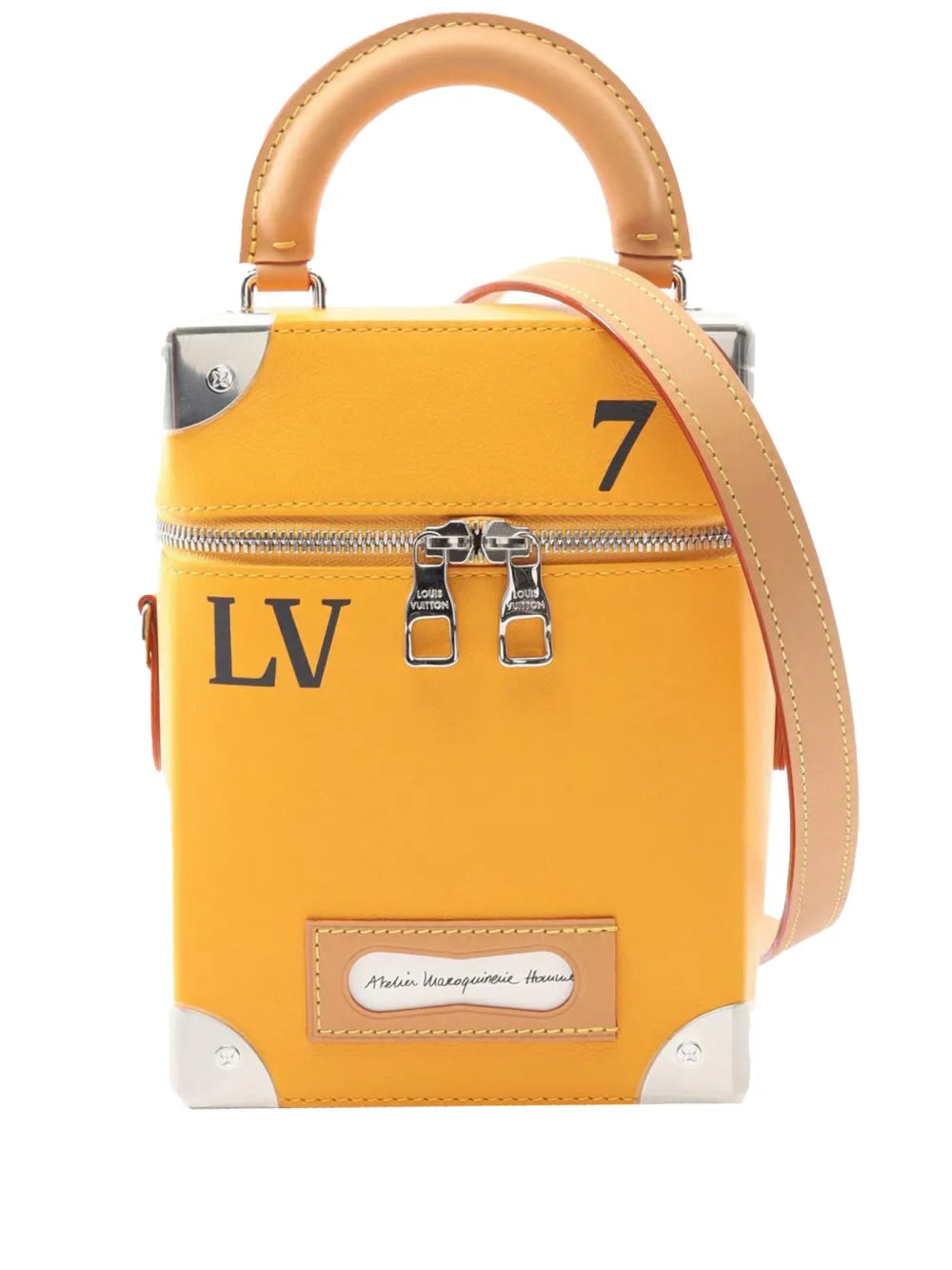 Pre-OwnedLouis Vuitton Pre-Owned2022 Leather Vertical Box Trunk satchel