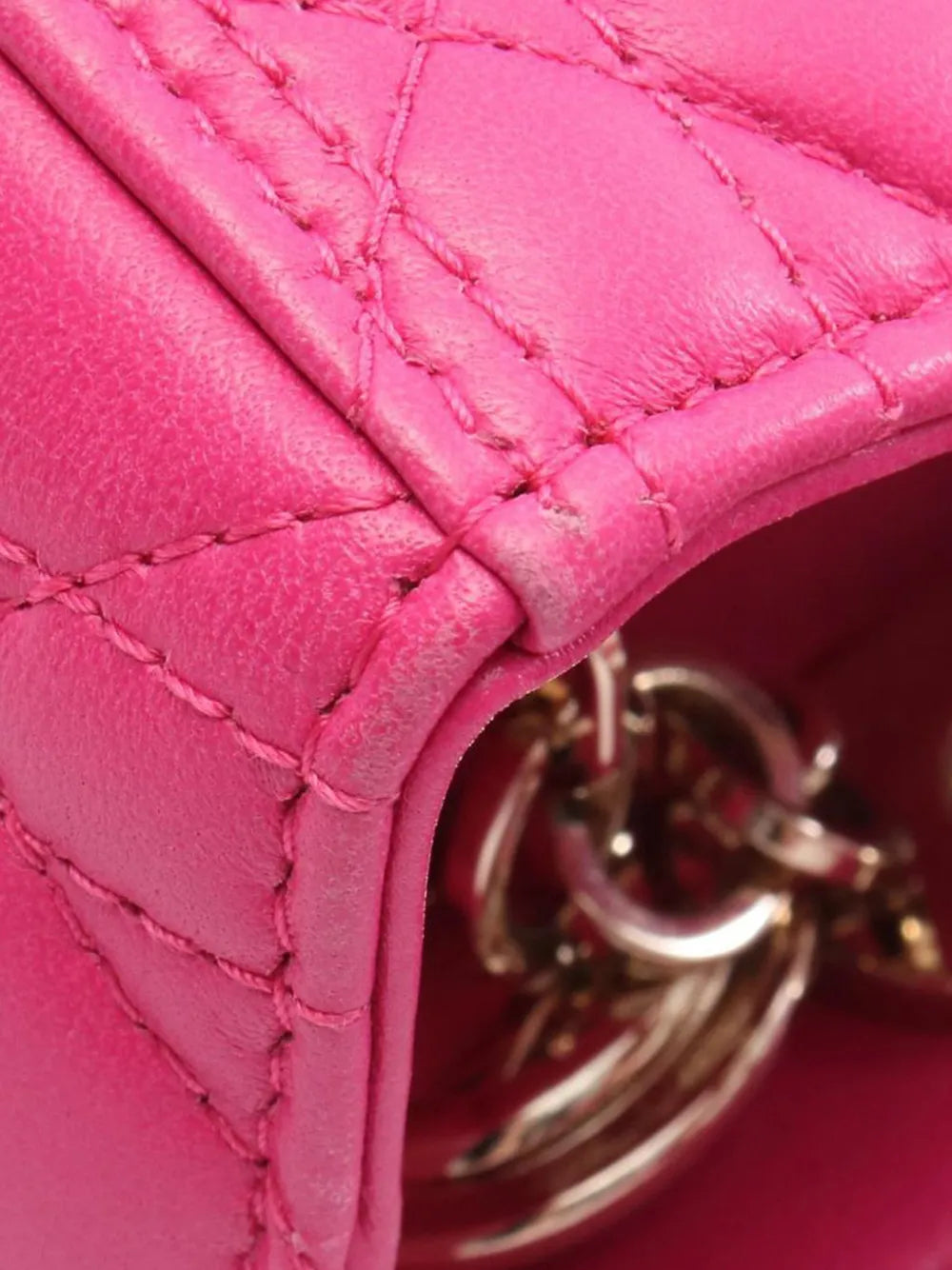 Pre-OwnedChristian Dior Pre-Owned2010-2025 Medium Lambskin Cannage Lady Dior satchel