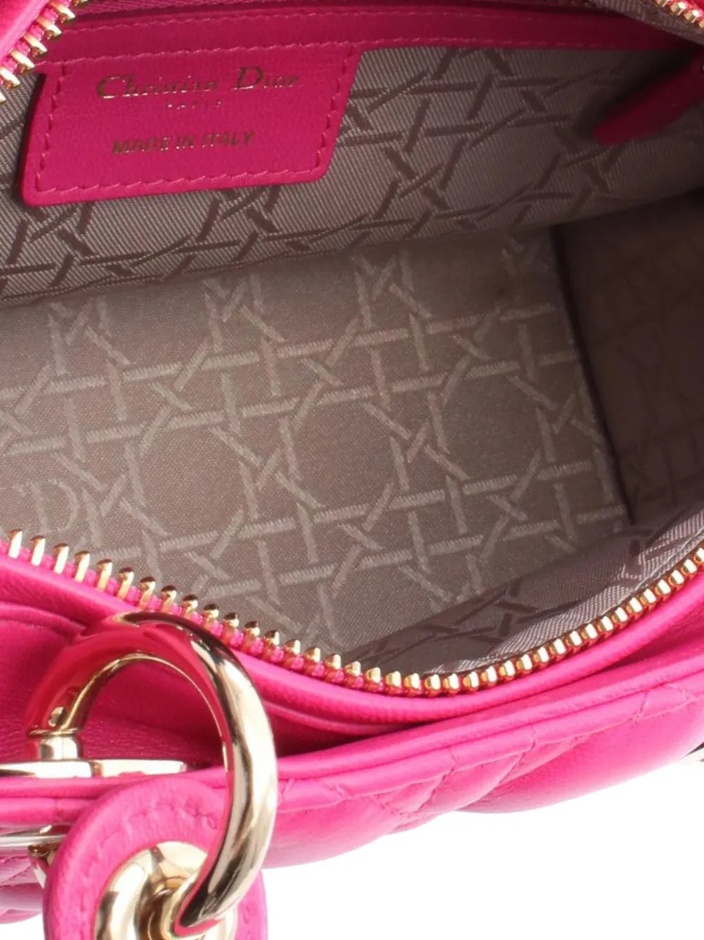 Pre-OwnedChristian Dior Pre-Owned2010-2025 Medium Lambskin Cannage Lady Dior satchel