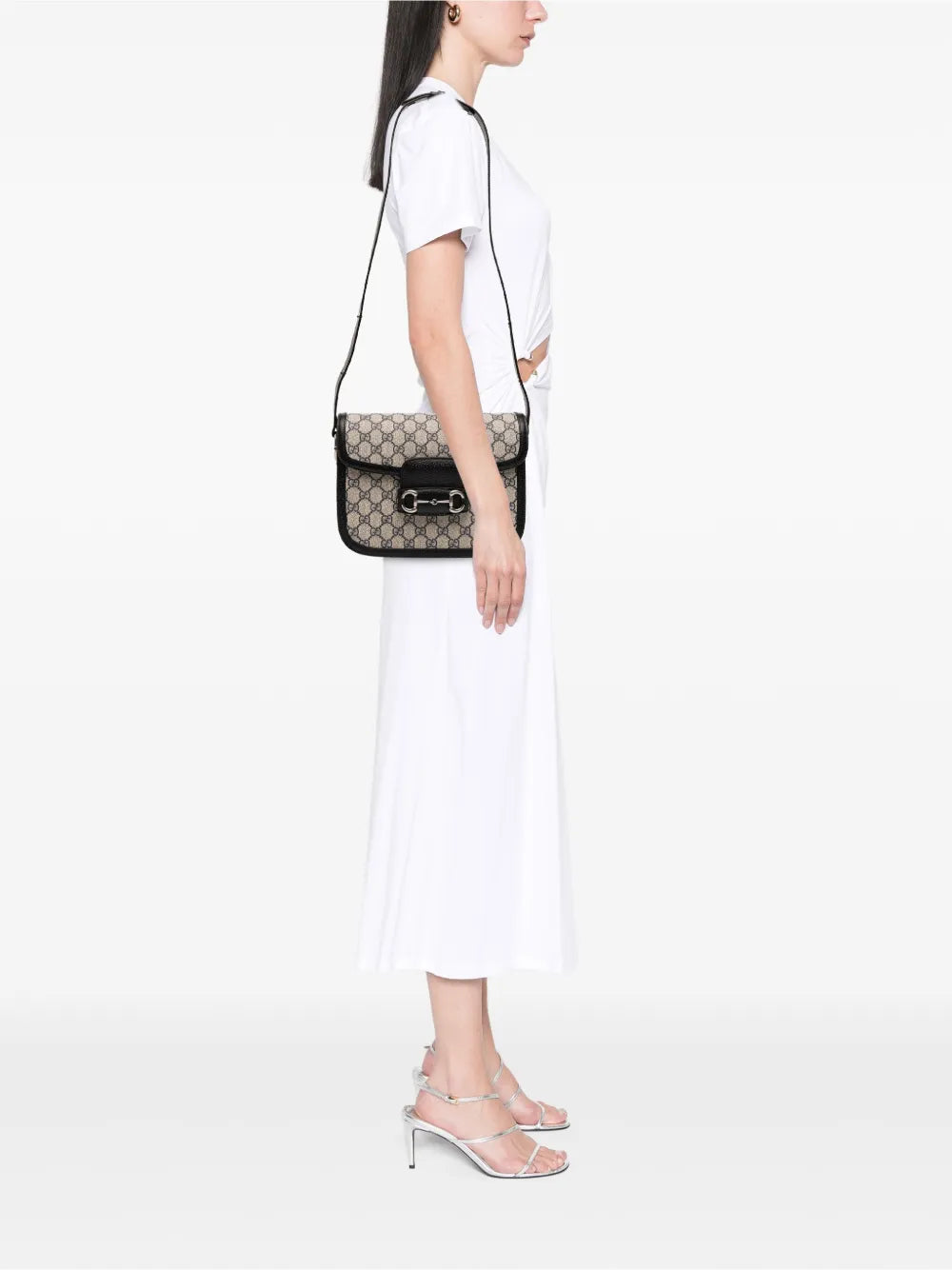 Pre-OwnedGucci Pre-Owned2016-2025 Medium GG Supreme Horsebit 1955 shoulder bag