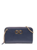 Pre-OwnedFerragamo Pre-Owned2010-2025 Leather Double Gancini Wallet on Chain crossbody bag