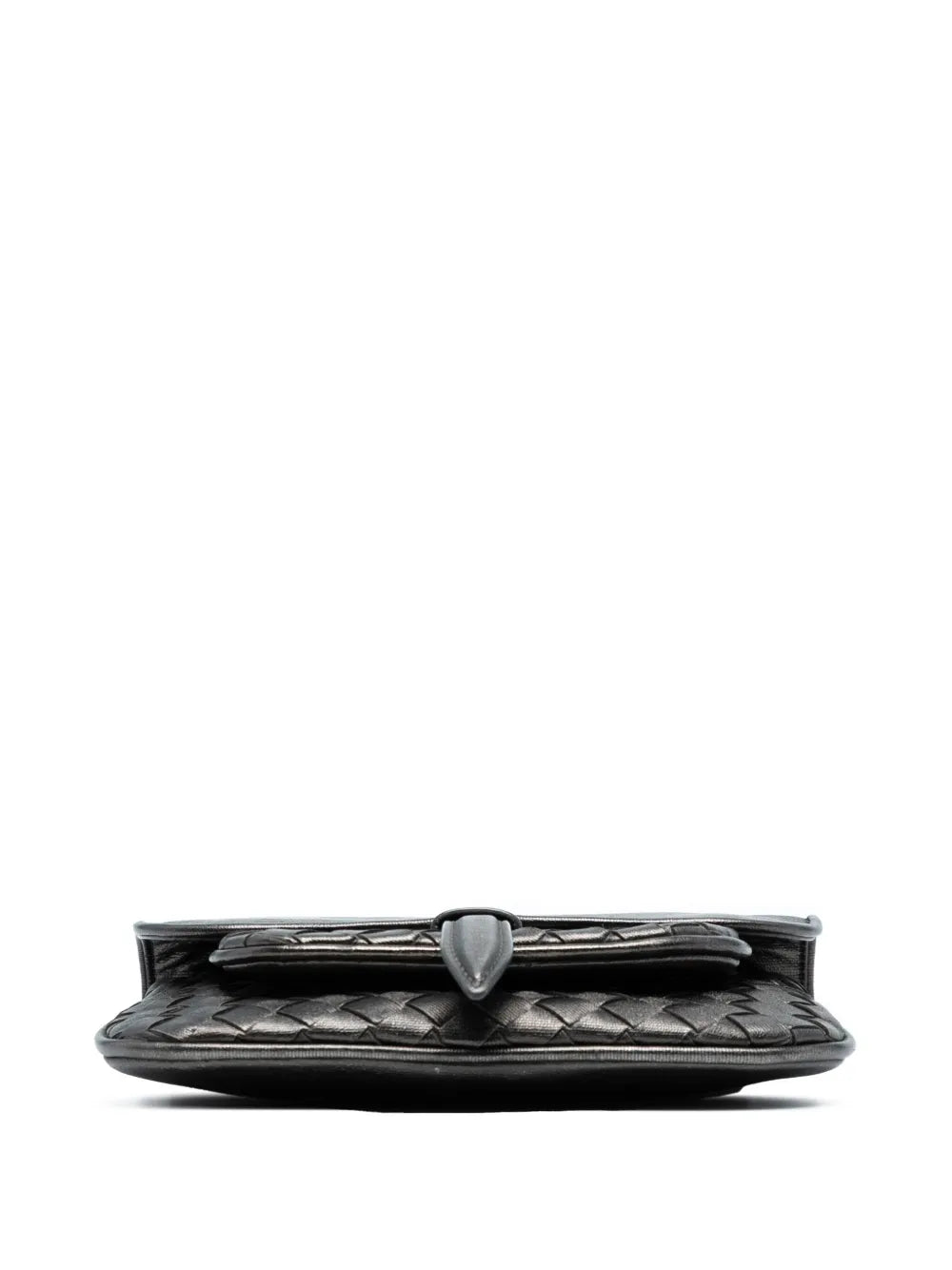 Pre-OwnedBottega Veneta Pre-Owned2012-2025 Mini Metallic Nappa Intrecciato Chain Flap crossbody bag