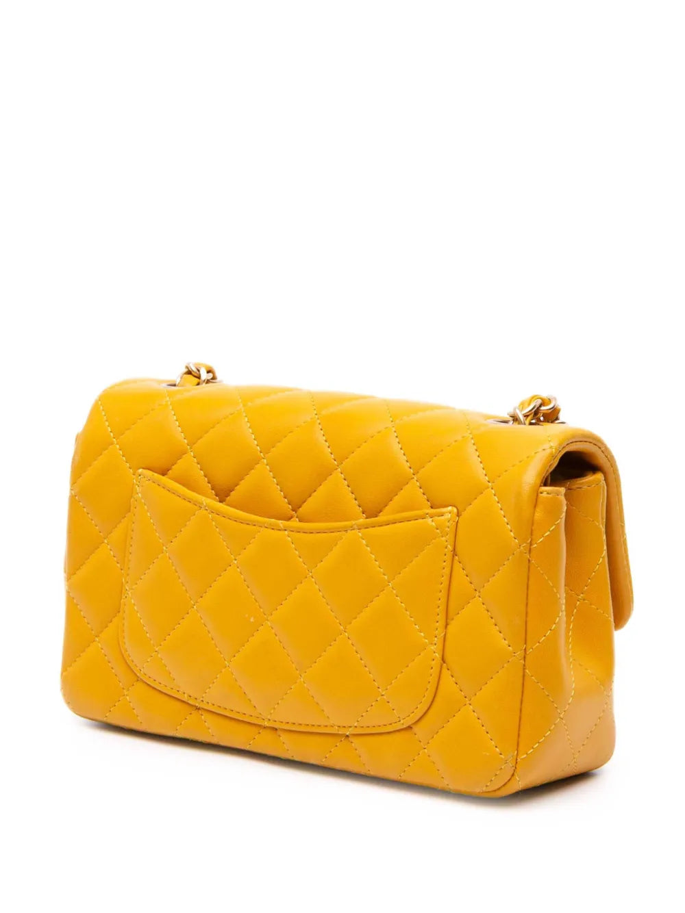 Pre-OwnedCHANEL Pre-Owned2014 Mini Rectangular Classic Lambskin Single Flap crossbody bag
