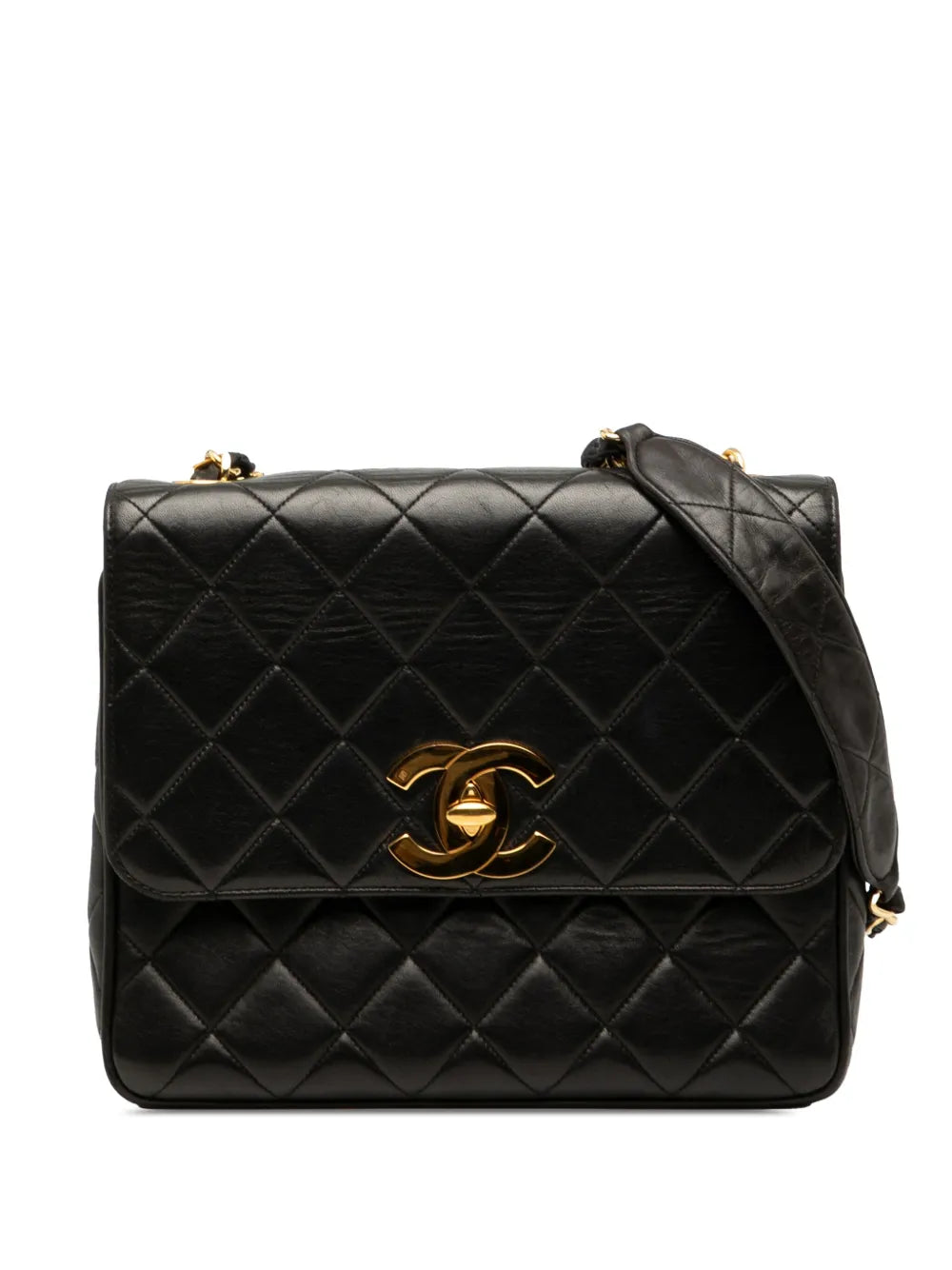 Pre-OwnedCHANEL Pre-Owned1994-1996 Quilted Lambskin XL Square Flap crossbody bag