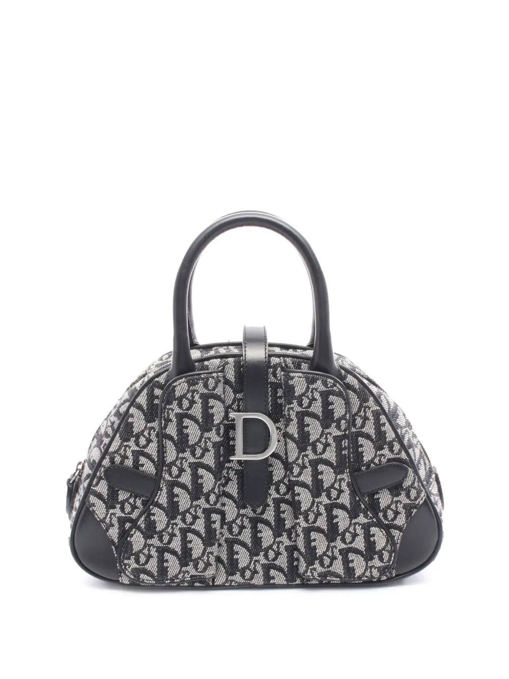 Pre-OwnedChristian Dior Pre-Owned2010-2025 Diorissimo Trotter Canvas Double Saddle Bowler Bag handbag