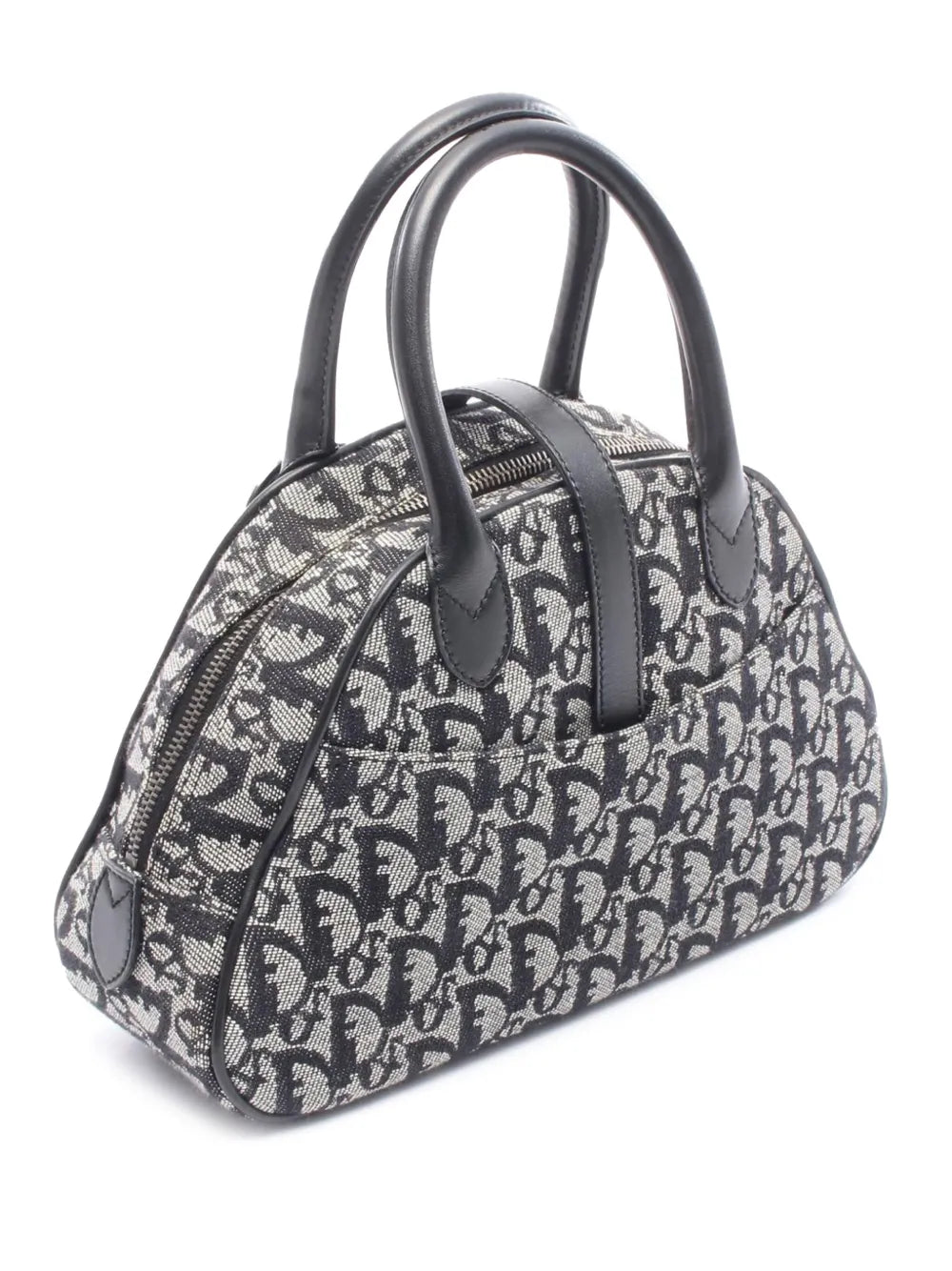 Pre-OwnedChristian Dior Pre-Owned2010-2025 Diorissimo Trotter Canvas Double Saddle Bowler Bag handbag
