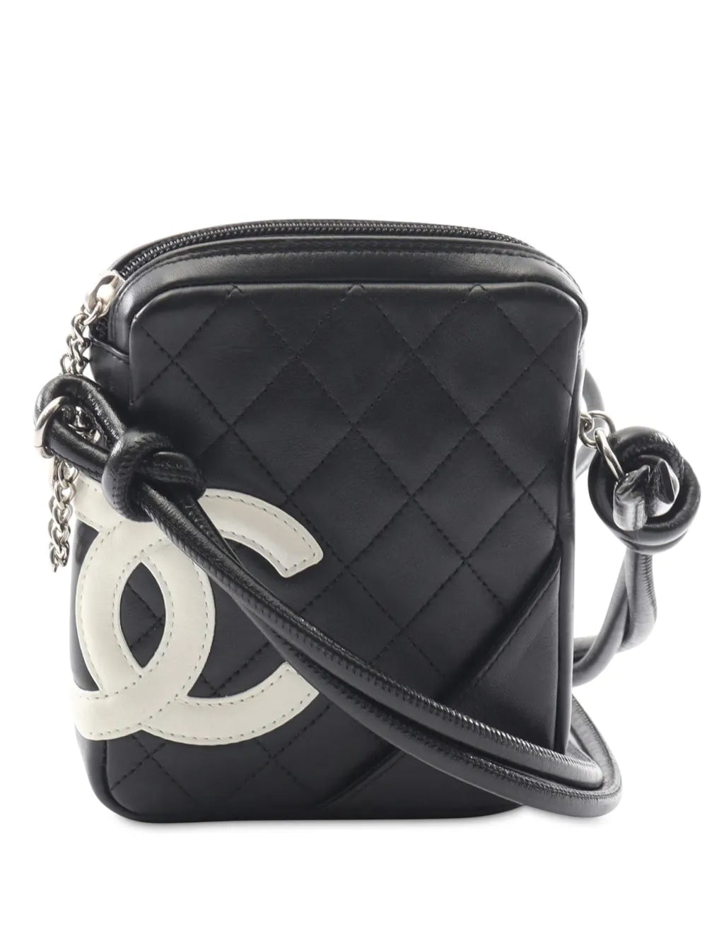 Pre-OwnedCHANEL Pre-Owned2003-2004 Small Lambskin Cambon Ligne crossbody bag
