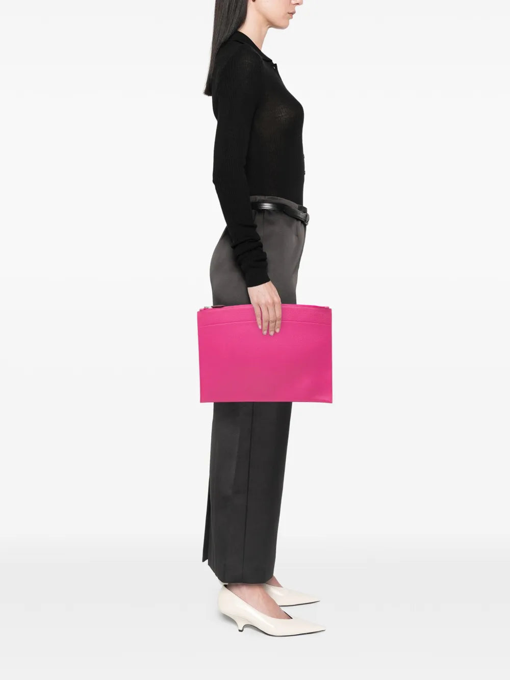 Pre-OwnedHerm??re-Owned2017 Large Togo Bazar Pouch clutch bag