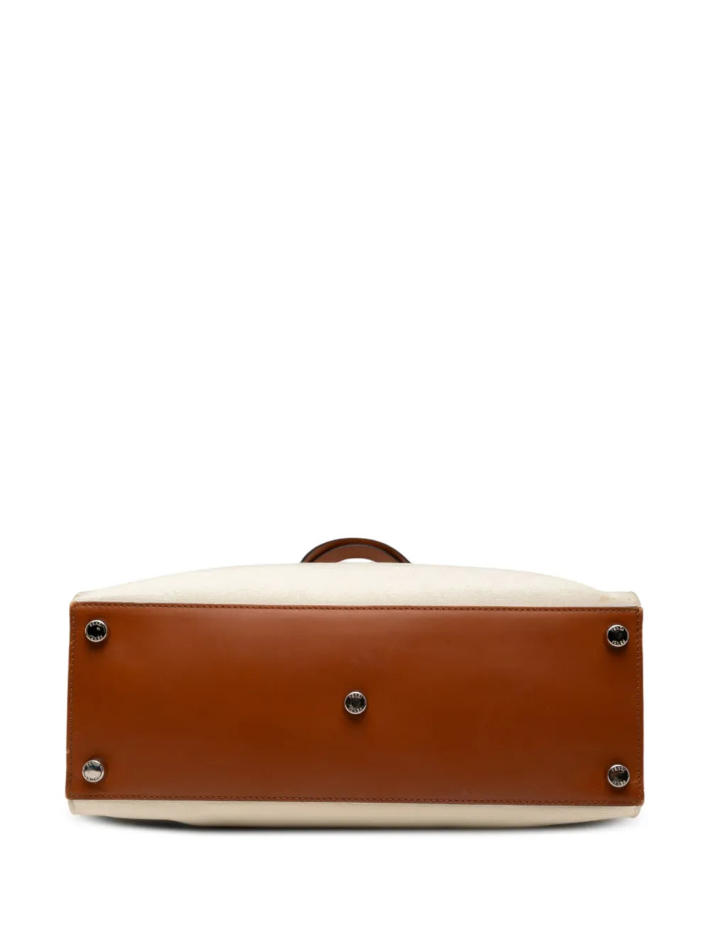 Pre-OwnedFendi Pre-Owned2000-2010 Bicolor Canvas and Leather Sunshine Shopper tote bag