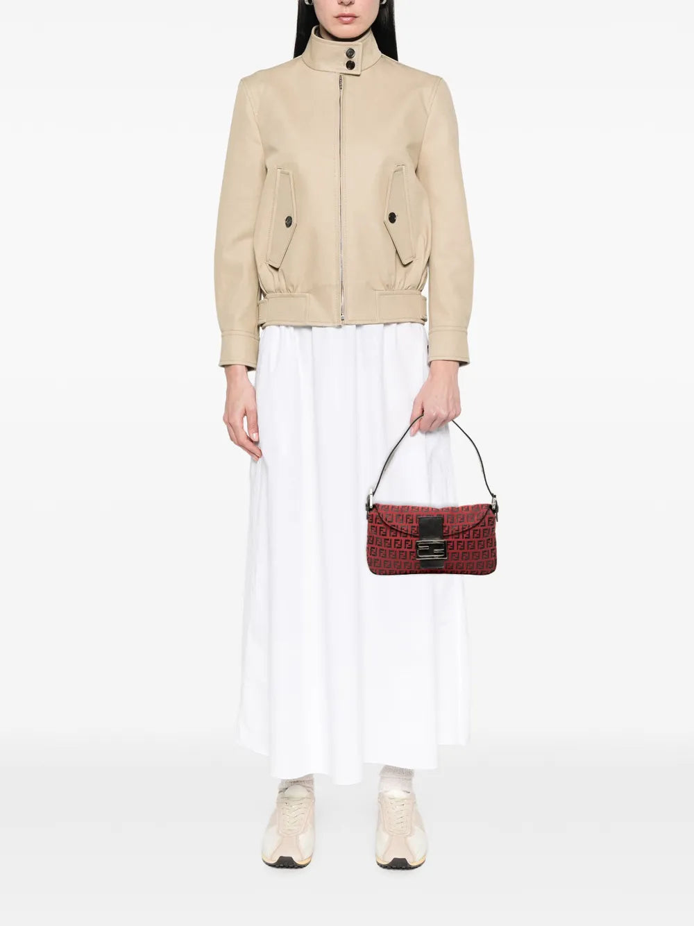 Pre-OwnedFendi Pre-Owned2000-2010 Zucchino Canvas Double Flap shoulder bag
