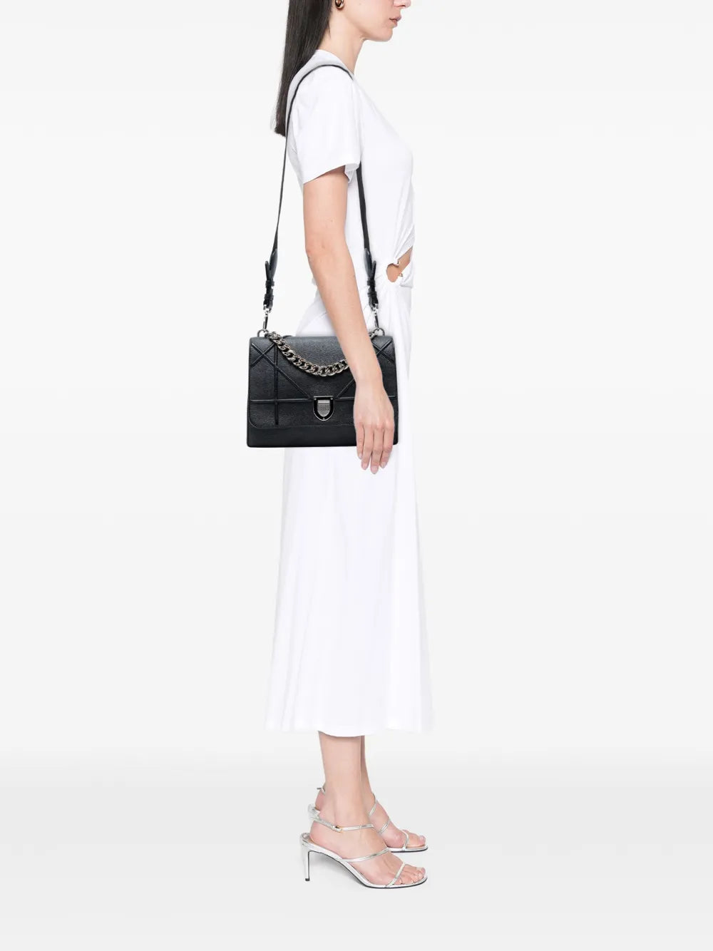 Pre-OwnedChristian Dior Pre-Owned2016 Large Grained Calfskin Diorama Flap satchel