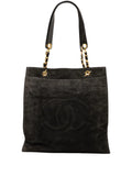 Pre-OwnedCHANEL Pre-Owned1994-1996 CC Suede tote bag