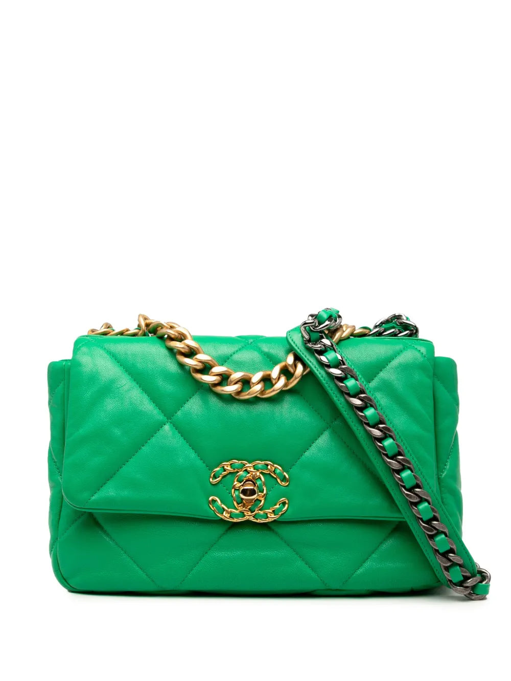 Pre-OwnedCHANEL Pre-Owned2020 Medium Lambskin 19 Flap satchel