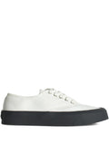 Maison Kitsun Lace-Up Contrast-Sole Sneakers