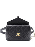 Pre-OwnedCHANEL Pre-OwnedCarry With Chic Chain Flap Waist Bag Quilted Calfskin belt bag