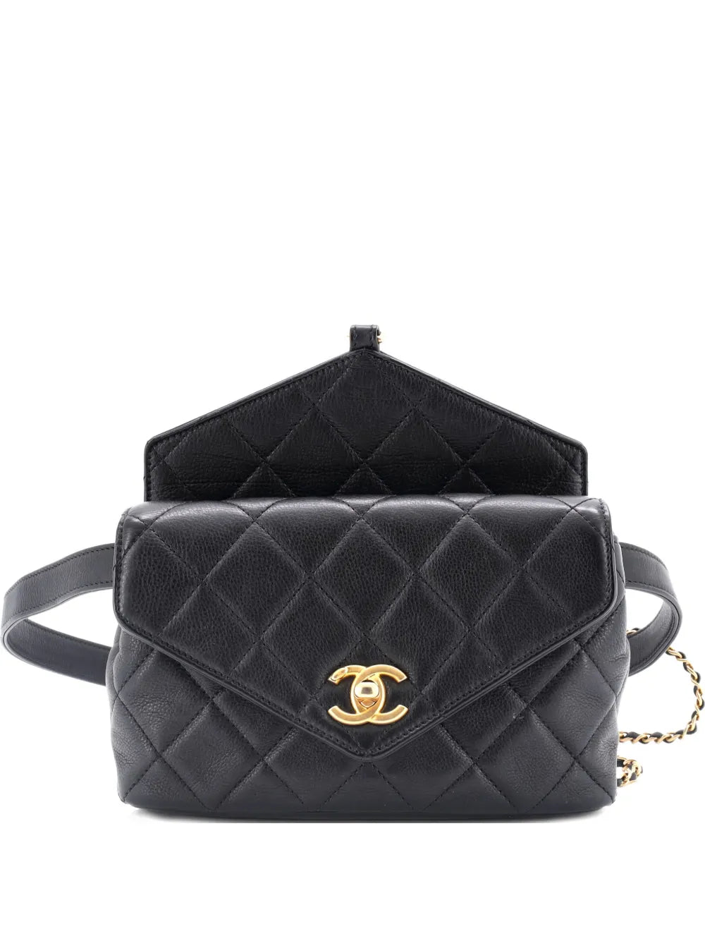 Pre-OwnedCHANEL Pre-OwnedCarry With Chic Chain Flap Waist Bag Quilted Calfskin belt bag
