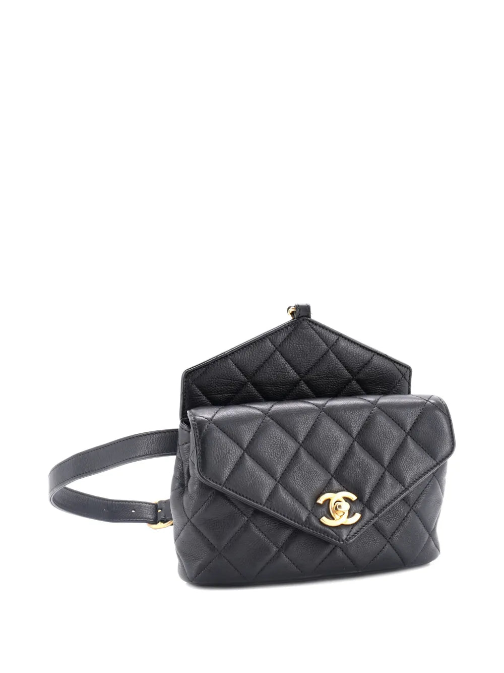 Pre-OwnedCHANEL Pre-OwnedCarry With Chic Chain Flap Waist Bag Quilted Calfskin belt bag