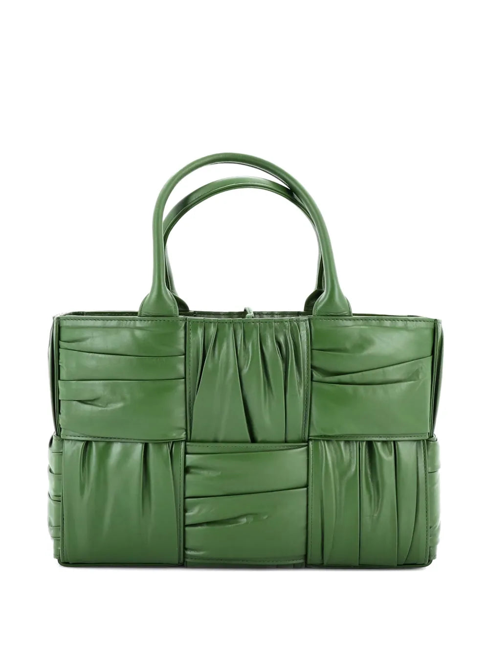 Pre-OwnedBottega Veneta Pre-OwnedArco Maxi Intrecciato Plisse Leather Small tote bag