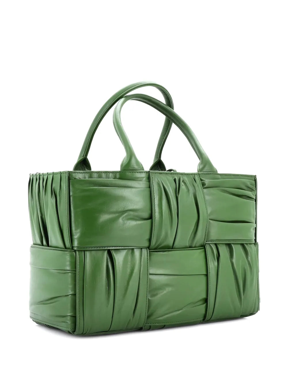 Pre-OwnedBottega Veneta Pre-OwnedArco Maxi Intrecciato Plisse Leather Small tote bag