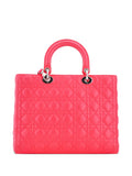 Pre-OwnedChristian Dior Pre-OwnedLady Dior Bag Cannage Quilt Lambskin Large tote bag