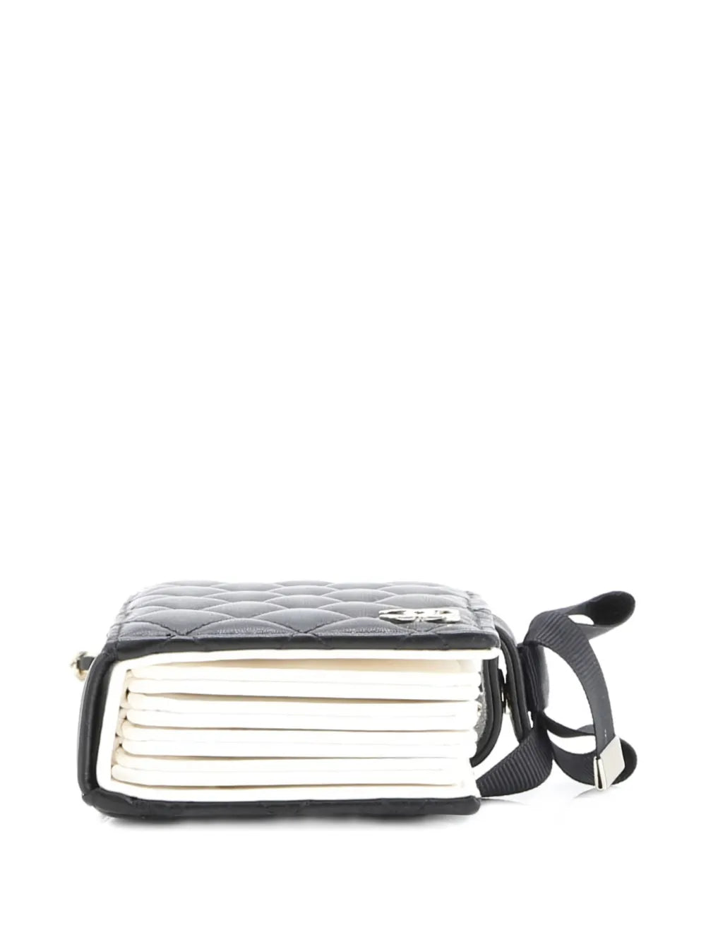 Pre-OwnedCHANEL Pre-OwnedCC Book Card Holder with Chain Quilted Lambskin crossbody bag