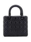 Pre-OwnedChristian Dior Pre-OwnedUltra Matte Lady Dior Bag Cannage Quilt Calfskin Medium satchel