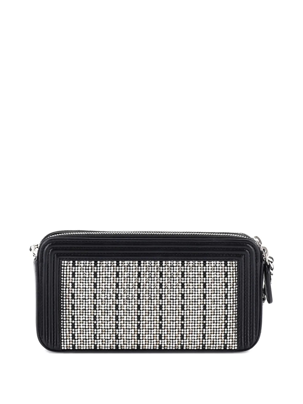 Pre-OwnedCHANEL Pre-OwnedBoy Double Zip Clutch with Chain Studded Leather crossbody bag